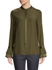 Elie Tahari - Safiya Bell-Sleeve Silk Blouse at Saks Off 5th